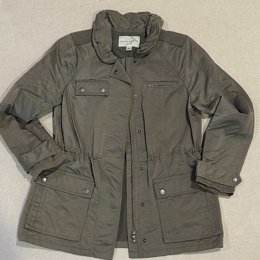 Banana Republic Dark Olive Utility Jacket S